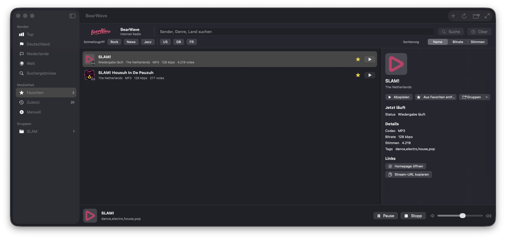Active playback state